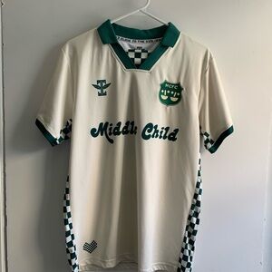 Middle Child Soccer Jersey with Green Accents